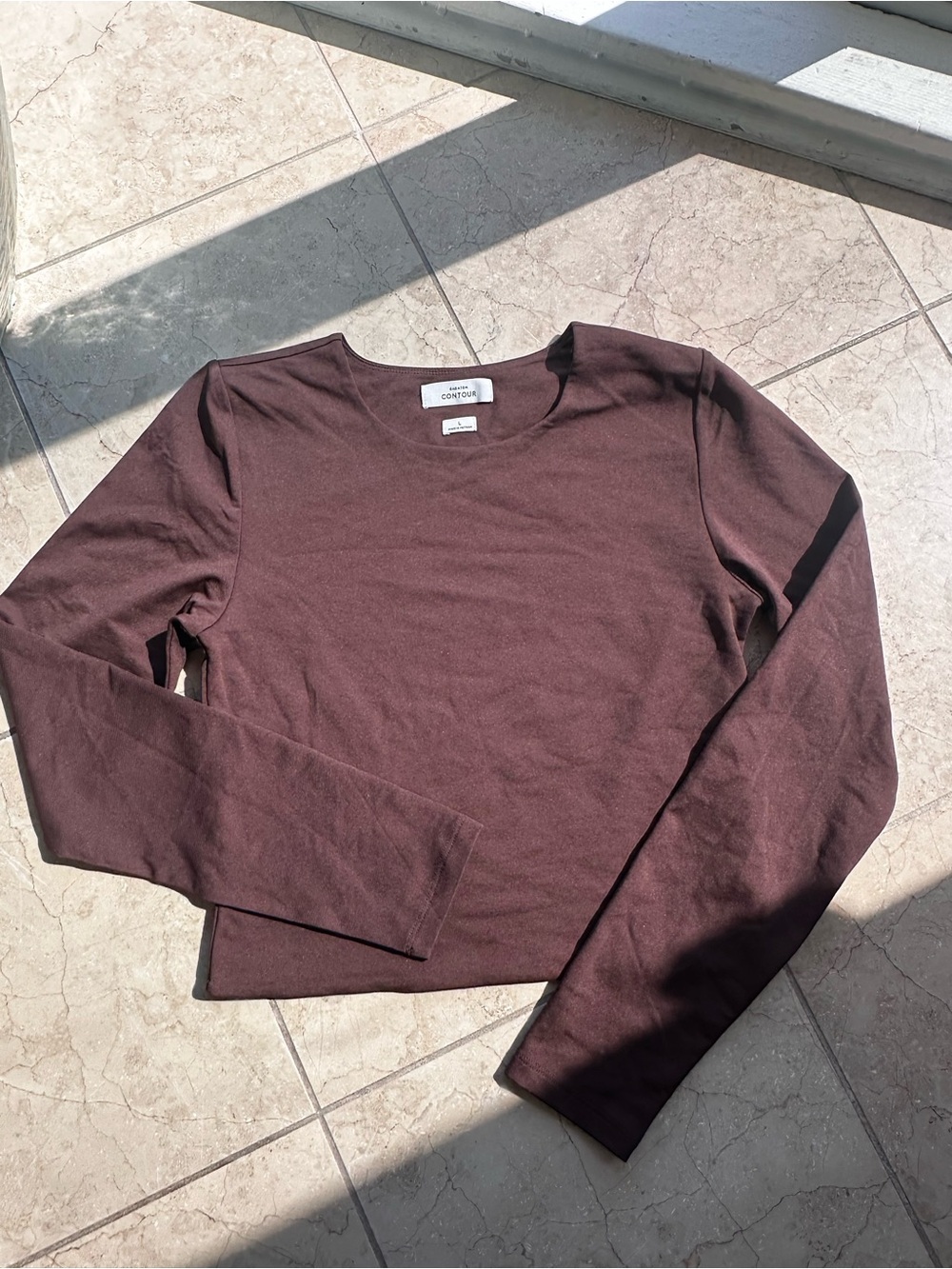 Babaton Long Sleeve in Deep Brown